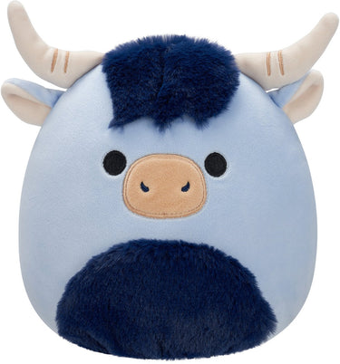 Squishmallows - toro - blue highland cow w navy blue fuzzy belly - 19cm pluche