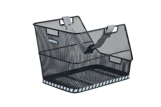 Basil Class - schooltas fietsmand - achterop - zwart