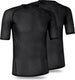 Gripgrab - ultralight mesh 2pack korte mouw base layer zomer fiets ondershirt polygiene zweethemd - zwart - heren - maat l