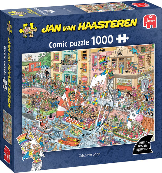 Jan van haasteren - celebrate pride - puzzel - 1000 stukjes legpuzzel