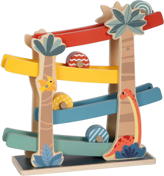 Small foot - houten knikkerbaan dino