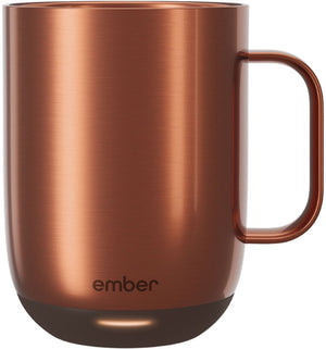Ember mug² coffee mug - smart mug met mobiele app - cup warmer - thermo mok met instelbare temperatuur - krasbestendige theemok koffiemok - 414ml - koper