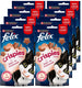 Felix crispies - kattensnacks - kattensnoepjes - zalm forel - 8 x 45 g