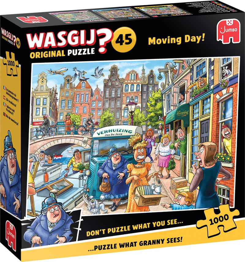 Afbeelding laden in galerijviewer, Wasgij original 45 - verhuisdag! - 1000 stukjes puzzel - legpuzzel
