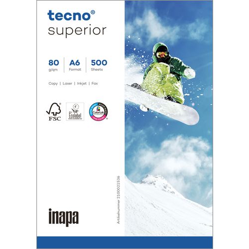 Papier techno superior a6 wit