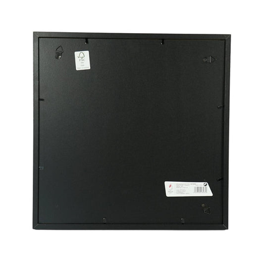 Fotolijst 30x30cm voor 4 foto's met passe partout zwart 10x15cm