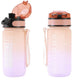 Itotal idrink tritan bottle 500 ml orange and lilac drinkfles oranje en lila 7×7×19.5cm