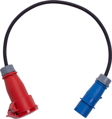 Blaupunkt ev adaptor adap1 red blue cee | adapter 1 fase naar 3 fase