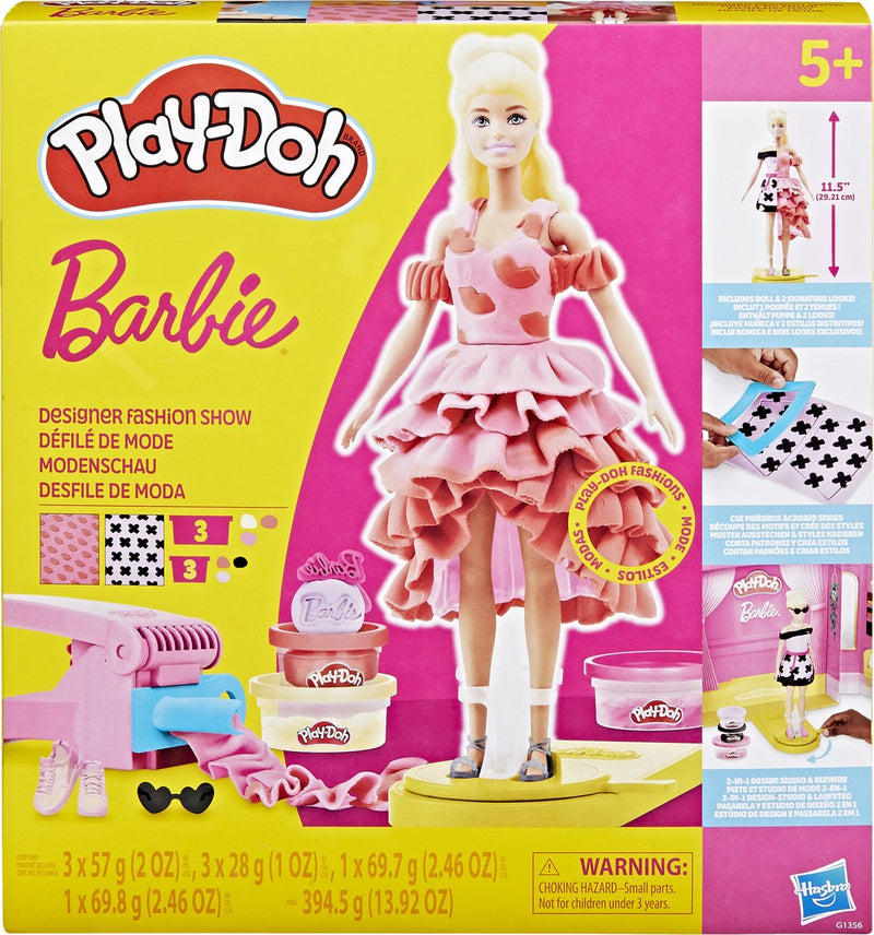 Afbeelding laden in galerijviewer, Play-doh barbie designer modeshow speelset - boetseerklei
