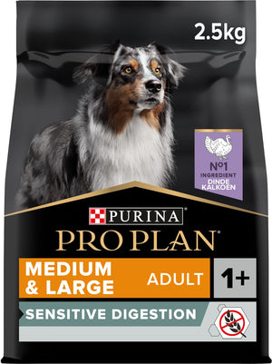 Pro plan purina® ® grain free formula medium large adult hond sensitive digestion rijk aan kalkoen