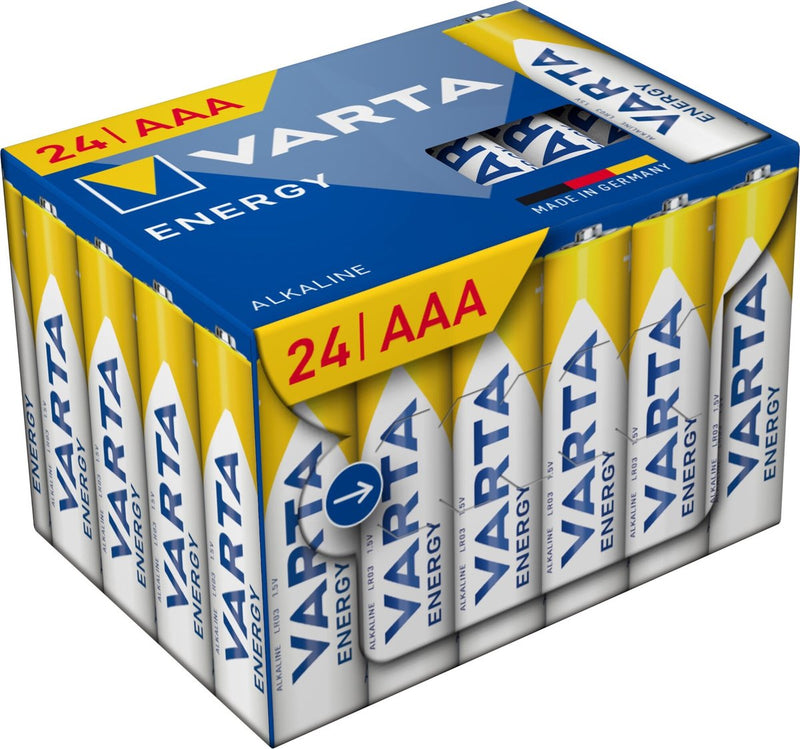 Load image into Gallery viewer, Varta batterij energy alkaline aaa (box = 24stuks)
