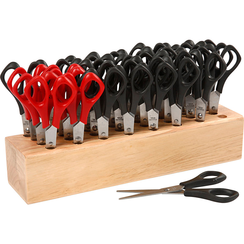 Load image into Gallery viewer, Https: www.cchobby.nl schoolscharen-met-rek-l-14-cm-rond-1-set
