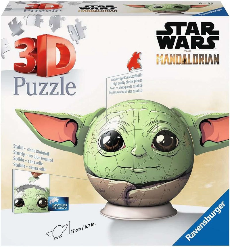 Afbeelding laden in galerijviewer, Ravensburger mandalorian grogu met oren - 3d puzzel
