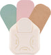 Vaessen creative pons - hoekpons - 3 in 1 label pons - 14, 17 en 20 mm - ivoor