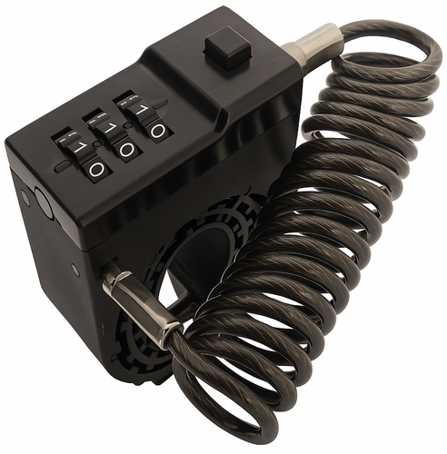 Slot lckt kabelslot helmslot zwart