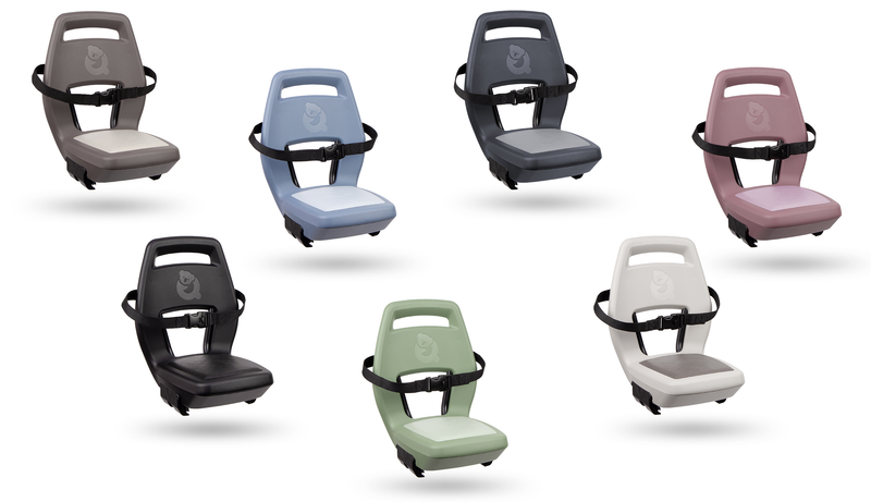 Load image into Gallery viewer, Qibbel achterzitje junior 6+ bagagedrager blauw
