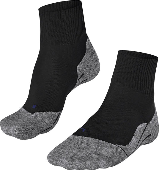 Falke tk5 cool short anti-blaar dun lyocell functioneel materiaal wandelsokken heren zwart - maat 44-45