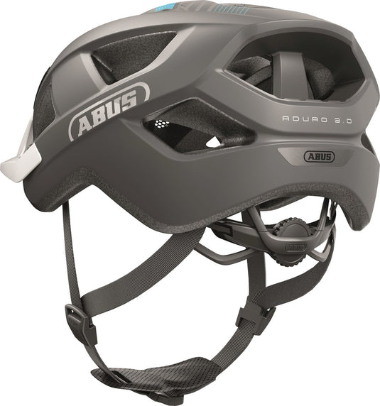 Abus fietshelm aduro 3.0 race grey l - 58-62 cm - grijs - geschikt voor gebruik op elektrische fietsen - stadsfietsen - 320 g
