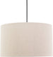 Eglo feniglia hanglamp - e27 - ø 38 cm - beige|zwart - linnen