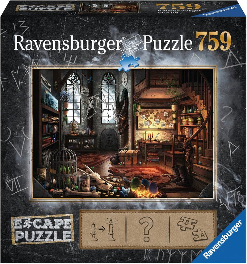 ギャラリービューアに画像をロードする, Ravensburger escape room puzzel - draken laboratorium, 759st
