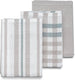 Kela theedoeken, set van 3, licht grijs, 65 x 45 x 0.2 cm - | pasado