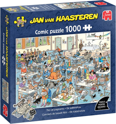 Jan van haasteren - kattenshow - 1000 stukjes puzzel