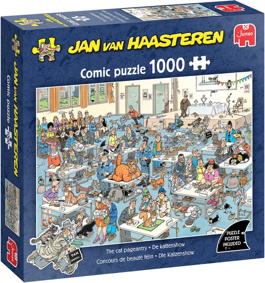 Jan van haasteren - kattenshow - 1000 stukjes puzzel