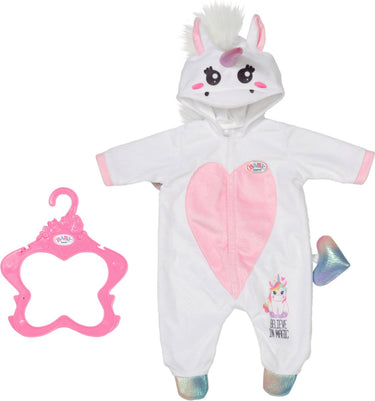 Baby born unicorn onesie - poppenkleding 43cm