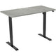Euroseats bureau zwart, oxyd b000bl140oxy 80 x 750-1235 x 140 mm