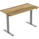 Euroseats bureau grijs, eiken b000gr140nat 80 x 750-1235 x 140 mm