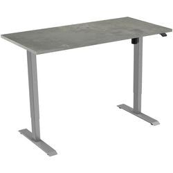 Euroseats bureau grijs, oxyd b000gr120oxy 80 x 750-1235 x 120 mm