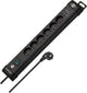 Brennenstuhl premium-line stekkerdoos 6-voudig (verdeeldoos penaarde met 3m kabel en schakelaar, met ophanginrichting, 2-voudige usb 3.1 a, monteerbaar, made in germany)