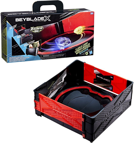 Hasbro beyblade x beystadium clash-and-carry beystadium