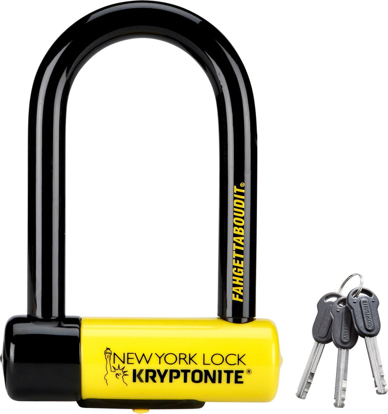 Afbeelding laden in galerijviewer, Kryptonite new york fahgettaboudit mini beugelslot s cooter – art-4 – motor, scooter, elektrische fietsen – 215,3 x 8,3 cm – geel
