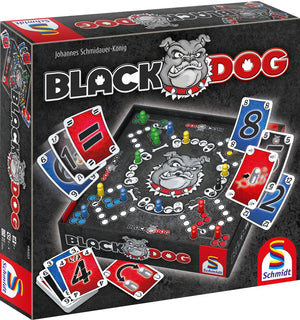 Schmidt ® - bordspel black dog® - familiespel - strategisch teamspel met draaiend speelbord - 2-4 spelers vanaf 8 jaar