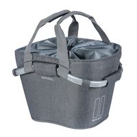 Basil mand front 2day Carry All KF 15L grey melee 20x26x19c