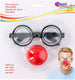 Clown bril en neus