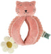 Trixie grijpspeelbal baby roze mrs. cat biologisch katoen.