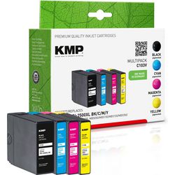 Inktcartridge kmp canon pgi-2500xl bk c m y multi zwart, cyaan, magenta, geel
