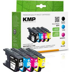 Inktcartridge kmp brother lc-1240 zwart, cyaan, magenta, geel