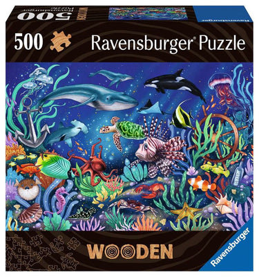 Ravensburger houten legpuzzel 500 stuk(s) dieren