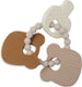 Jollein - bijtring siliconen - bijtringen baby - 15x11x1cm - teddy bear