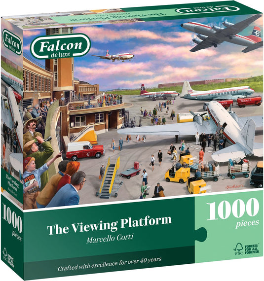 Falcon jumbo puzzel 1000 stukjes - legpuzzel voor volwassenen en kinderen.