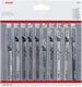 Bosch accessories 2607011172 decoupeerzaagbladenset clean precision, 10-delig 10 stuk(s)