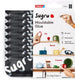 Sugru kneedbare lijm van tesa, 8-pack (8 x 3,5 g) in zwart