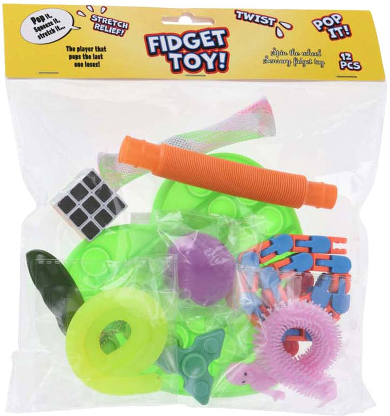 Afbeelding laden in galerijviewer, Koopman fidget speelgoed set kleurrijk sensorisch speelgoed 12 stuks.
