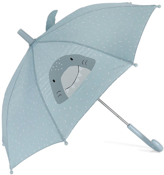 Trixie kinderparaplu - mr. shark - voor jongens en meisjes - kleine paraplu - haai - blauw