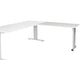 Aanbouwtafel schaffenburg lin-pla126-lra-m25 120x60x65-85cm grijs, zilver