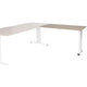 Aanbouwtafel schaffenbrg lin-pla126-havw-m25 120x60x65-85cm havana kers, wit