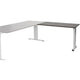 Aanbouwtafel schaffenburg lin-pla126-loga-m25 120x60x65-85cm logan eik, zilver